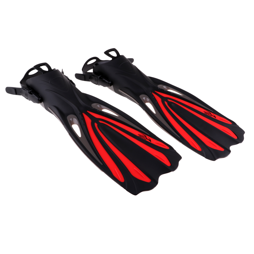 Snorkeling Fins Scuba Diving Fins Adjustable Adult Swim Speed Fins  for Sea Swimming Accessories