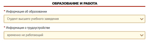 Образование и работа