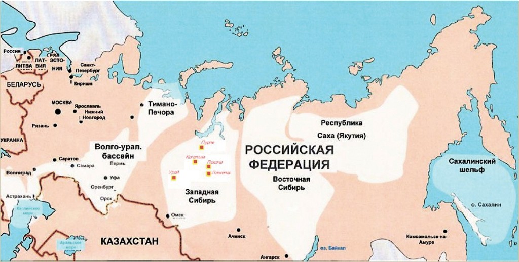 Рыбохозяйственные бассейны россии карта