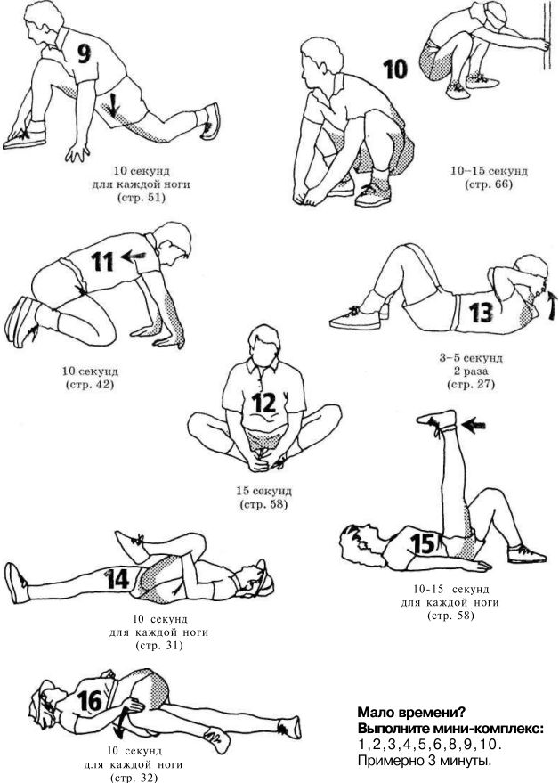 Комплекс растяжки на все тело в картинках