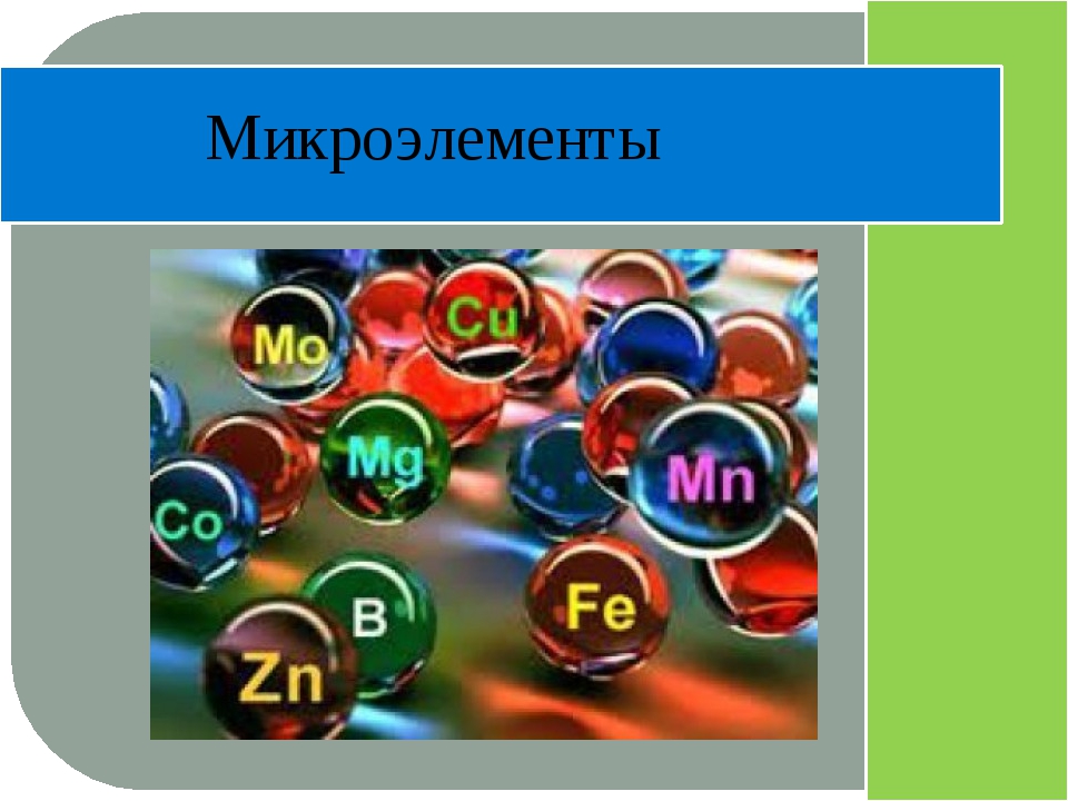 Органические макро и микроэлементы