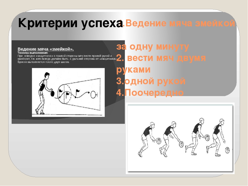 Ведение мяча в баскетболе план конспект