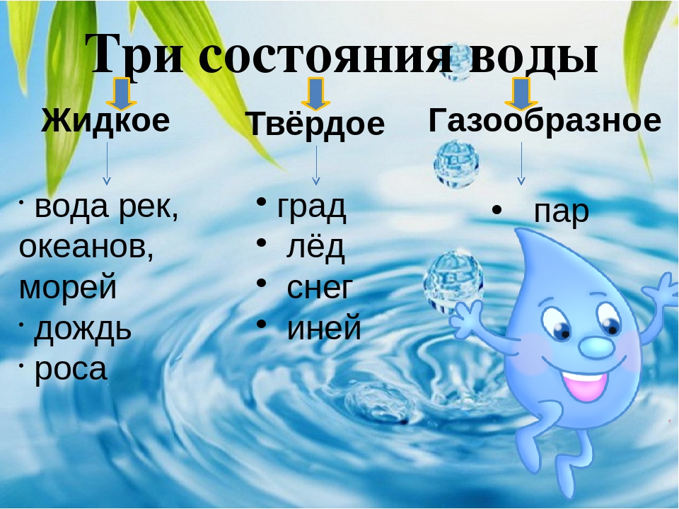 Презентация для детей вода