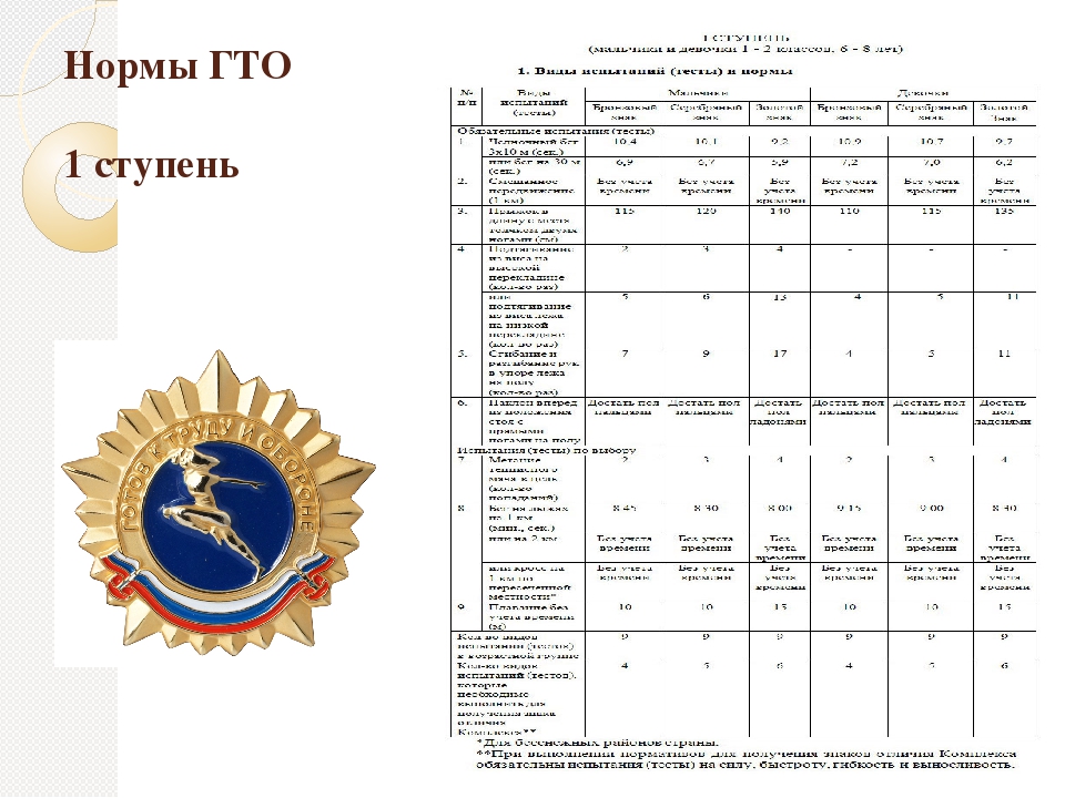 Карточка участника гто образец