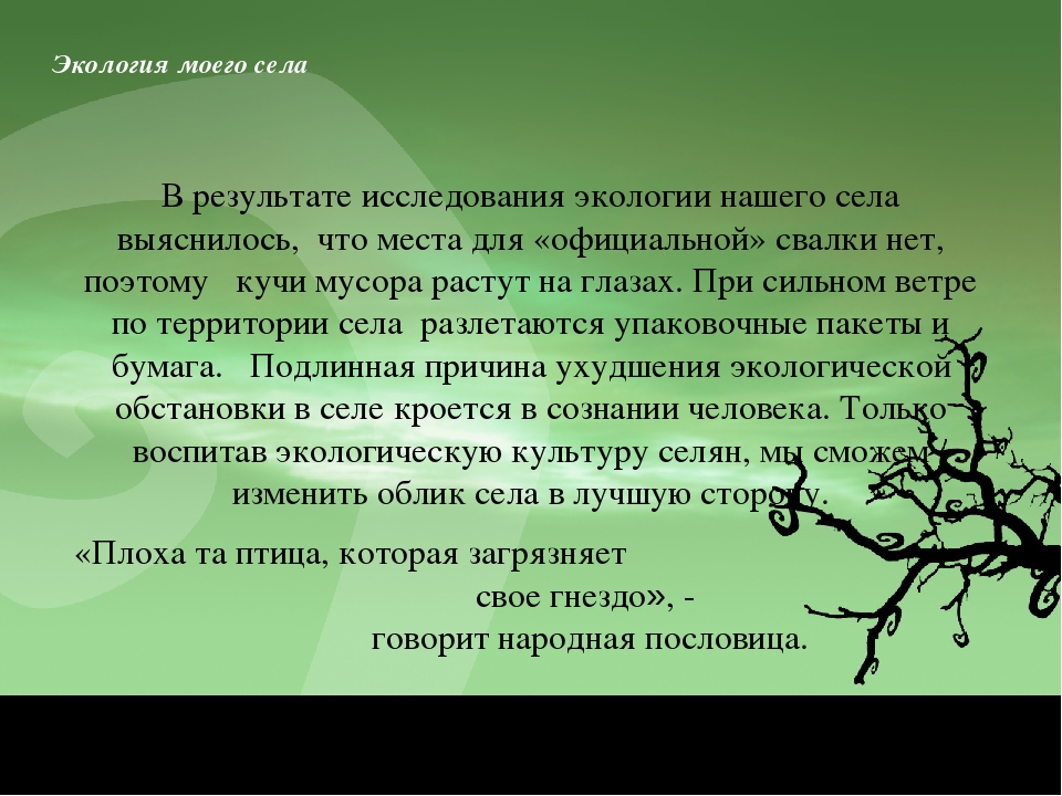 Проект по биологии 9 класс на тему экологические проблемы