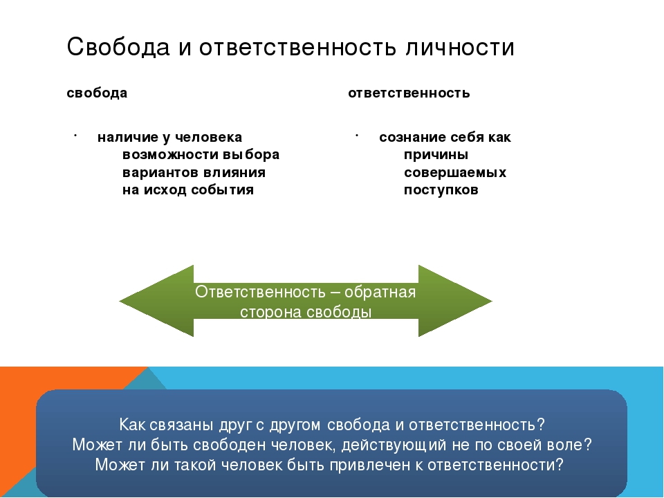 Личностная и социальная ответственность проект