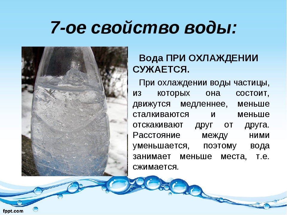 Проект свойства воды 8 класс