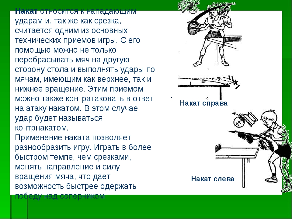 Правила игры в настольный теннис для начинающих в картинках пошагово