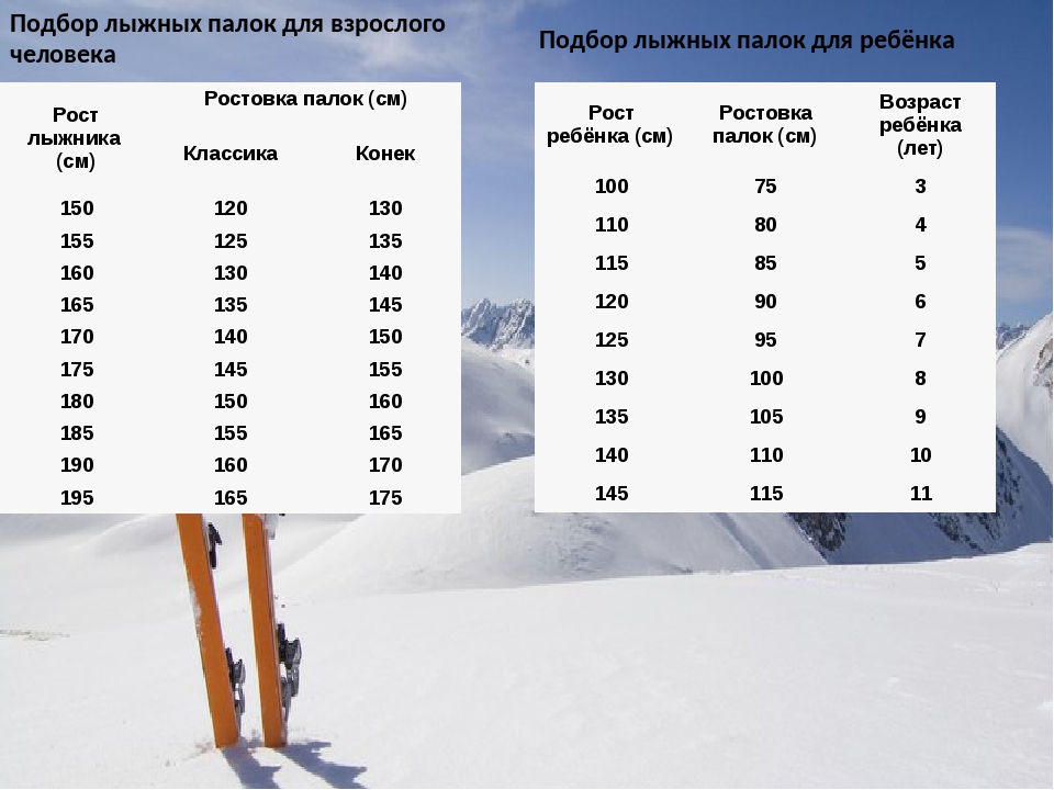 Рост вес лыжниц