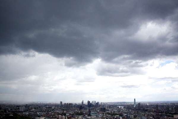 A cityscape to show an interesting Horizon Placement