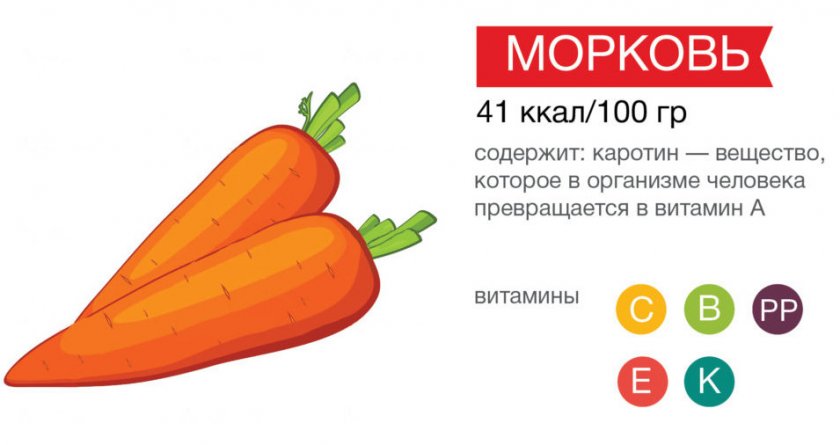 Витаминный состав моркови