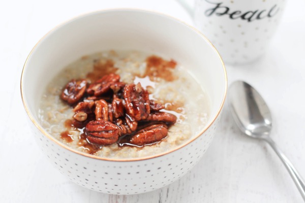 Pecan pie protein oatmeal