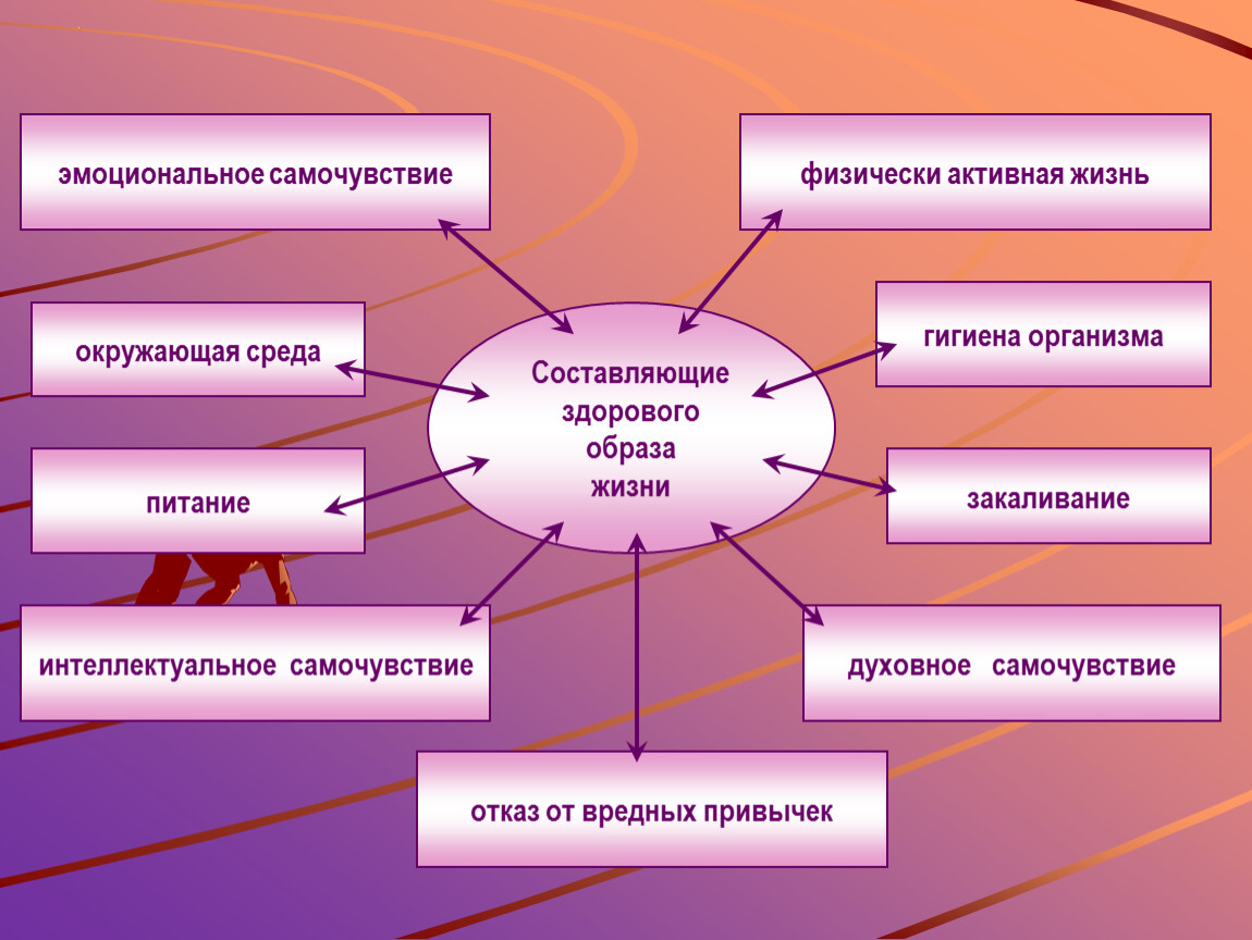 Схема здоровый образ жизни