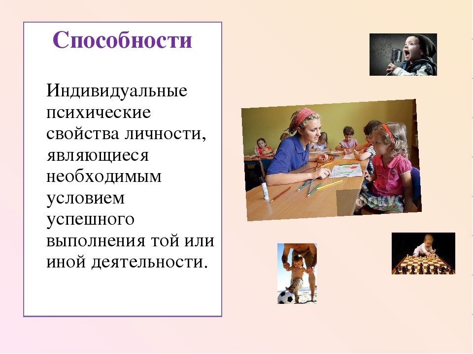 Способности личности презентация