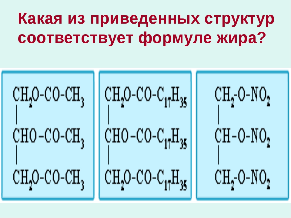 Общее название жиров