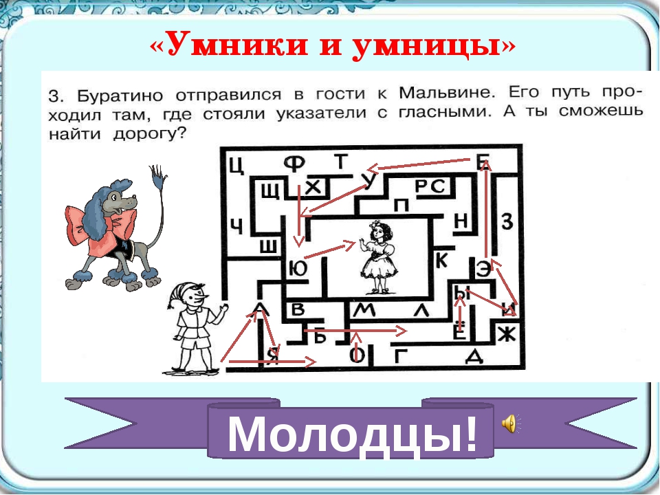 Интеллектуальная игра умники и умницы 1 класс с презентацией