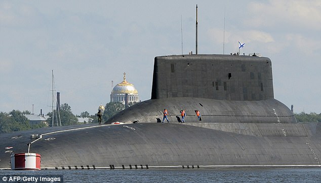 The submarine is named after the Prince of Moscow who reigned from 1359 to 1389, and can stay submerged for periods of up to 120 days