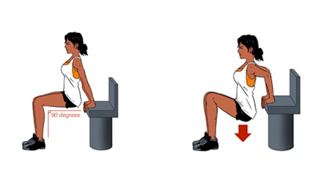 2. Chair Dips