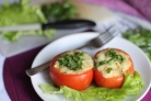 Помидоры, фаршированные куриным филе и овощами