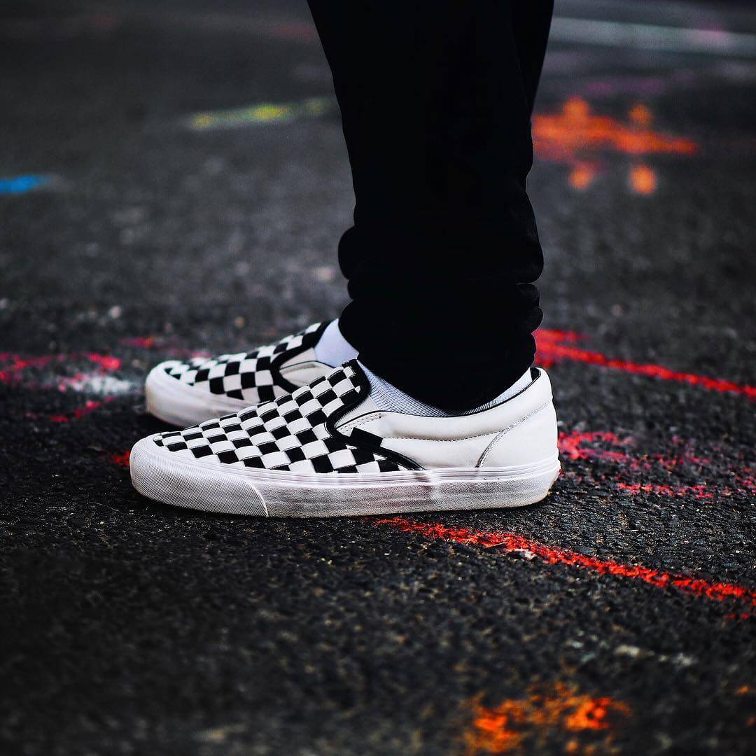 Vans Checkered Slip Ons