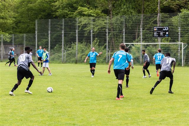 Refugees Playing Soccer