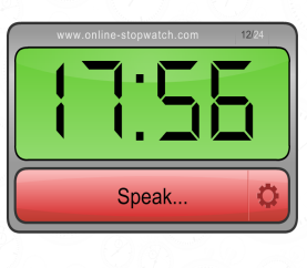 Онлайн таймеры и секундомеры. Говорящие цифровые часы онлайн