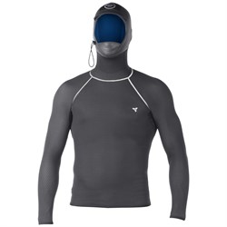 xcel drylock smart fiber hooded long sleeve top black