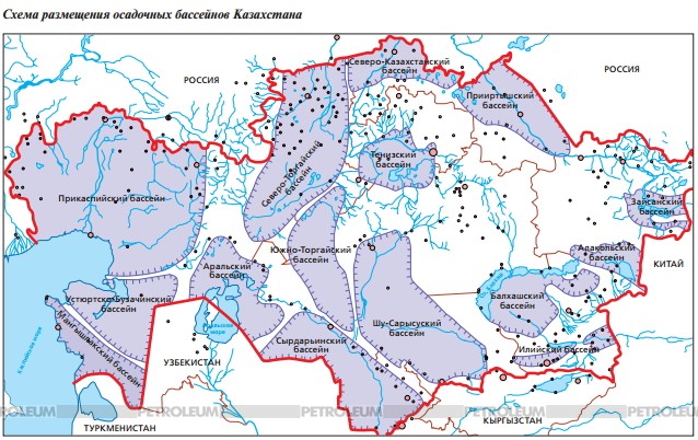 Геологическая карта каспия